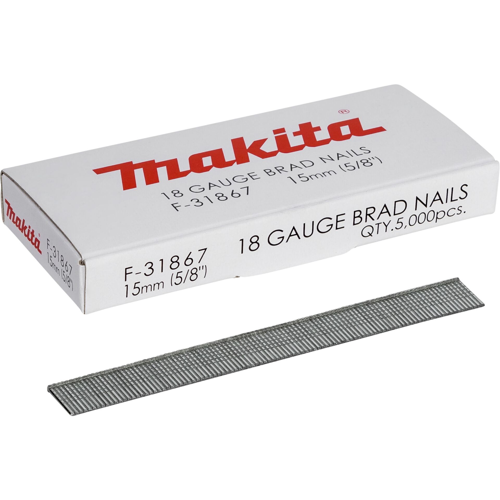 Makita Gauge Brad Nails 1,2x15mm F-31867 5000 pcs.